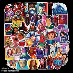 Stranger Things anime stickers 50pcs a set