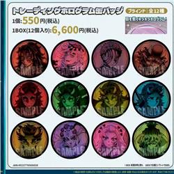 Demon slayer kimets anime pin 12pcs a set