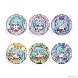 Hatsune Miku anime pin 6 pcs a set