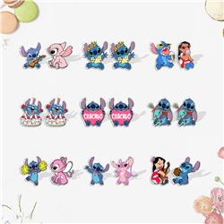 Stitch anime earrings