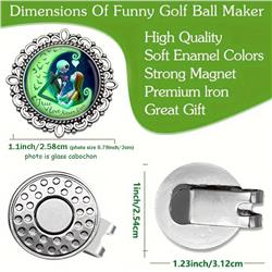 The Nightmare Before Christmas anime magnetic golf cap clip