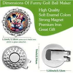 Disney anime magnetic golf cap clip