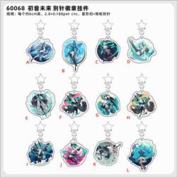 Hatsune Miku anime keychain