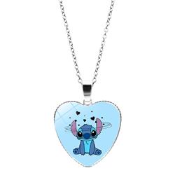 stitch anime necklace