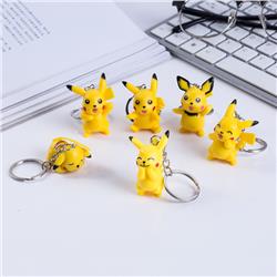 Pokemon anime keychain 6 pcs a set