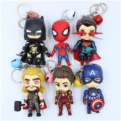Avengers anime keychain 6 pcs a set