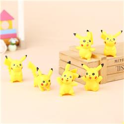 Pokemon anime figure 3.5cm-4cm 6pcs a set