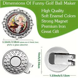 BTS anime magnetic golf cap clip
