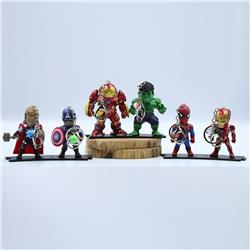 Avengers anime keychain 6 pcs a set