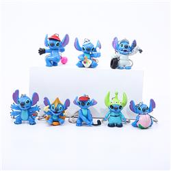 stitch anime keychain 8pcs a set