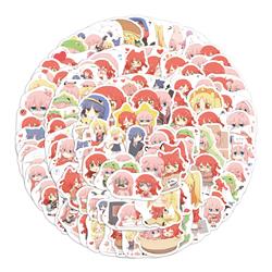 Bocchi the rock anime waterproof stickers 100pcs a set