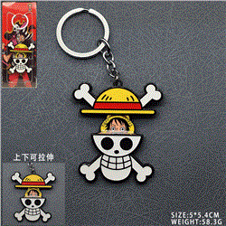 One Piece anime telescopic keychain