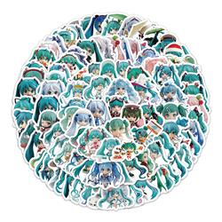 Hatsune Miku anime waterproof stickers 100pcs a set