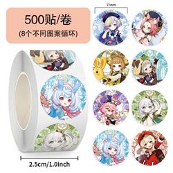 Genshin Impact anime stickers