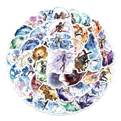 Genshin Impact anime waterproof stickers 100pcs a set
