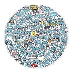 Hatsune Miku anime waterproof stickers 100pcs a set