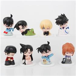 Detective Conan anime figure 6.5-7.5cm 8pcs a set(in bags)