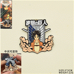 Attack on Titan anime rotating pin