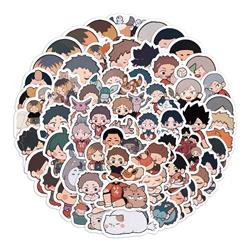 Haikyuu anime waterproof stickers 60pcs a set