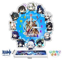 Genshin Impact anime pendulum clock