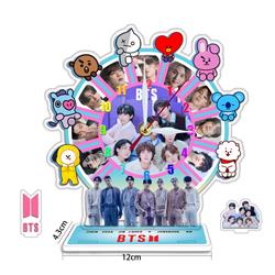 BTS anime pendulum clock