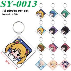 Sailor Moon Crystal anime keychain 12 pcs a set