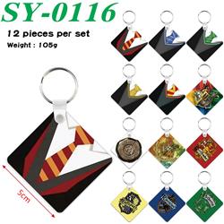 Harry Potter anime keychain 12 pcs a set