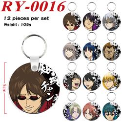 Gintama anime keychain 12 pcs a set