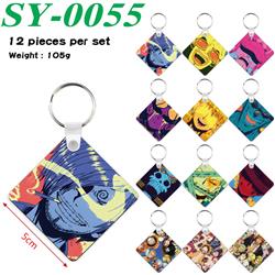One Piece anime keychain 12 pcs a set