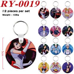 Sailor Moon Crystal anime keychain 12 pcs a set