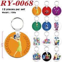 Inside out anime keychain 12 pcs a set