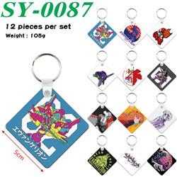 EVA anime keychain 12 pcs a set