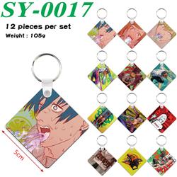 chainsaw man anime keychain 12 pcs a set
