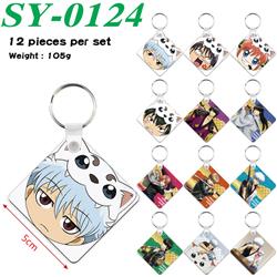 Gintama anime keychain 12 pcs a set