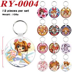 card captor sakura anime keychain 12 pcs a set