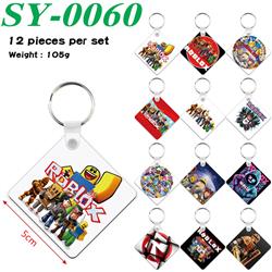 Roblox anime keychain 12 pcs a set