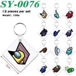 Among Us anime keychain 12 pcs a set