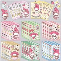 Kuromi anime stickers 8 pcs a set