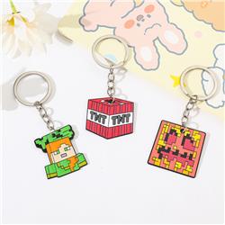 Minecraft anime keychain 5 pcs a set