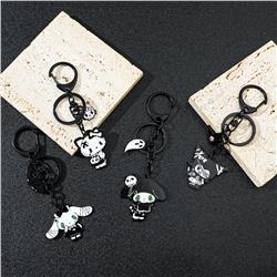 Kuromi anime keychain