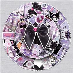 Kuromi anime stickers 50pcs a set