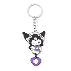 Kuromi anime keychain