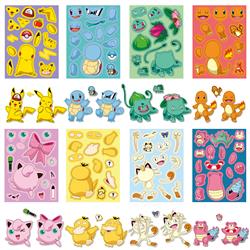 Pokemon anime stickers 8 pcs a set