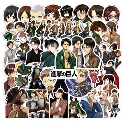 Attack on Titan anime waterproof stickers 50pcs a set