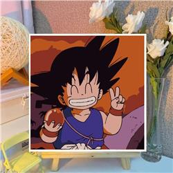 Dragon ball anime DIY digital oil painting with frame(boxed)30*30cm