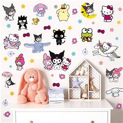 Kuromi anime wall sticker detall 60*40cm