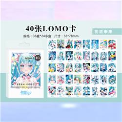 Hatsune Miku anime LOMO card 40 pcs a set