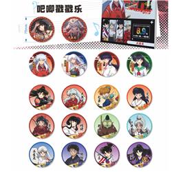 Inuyasha anime pin 18 pcs a set