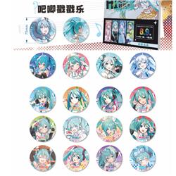 Hatsune Miku anime pin 18 pcs a set