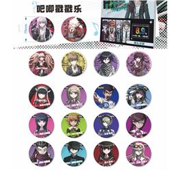 Danganronpa anime pin 18 pcs a set